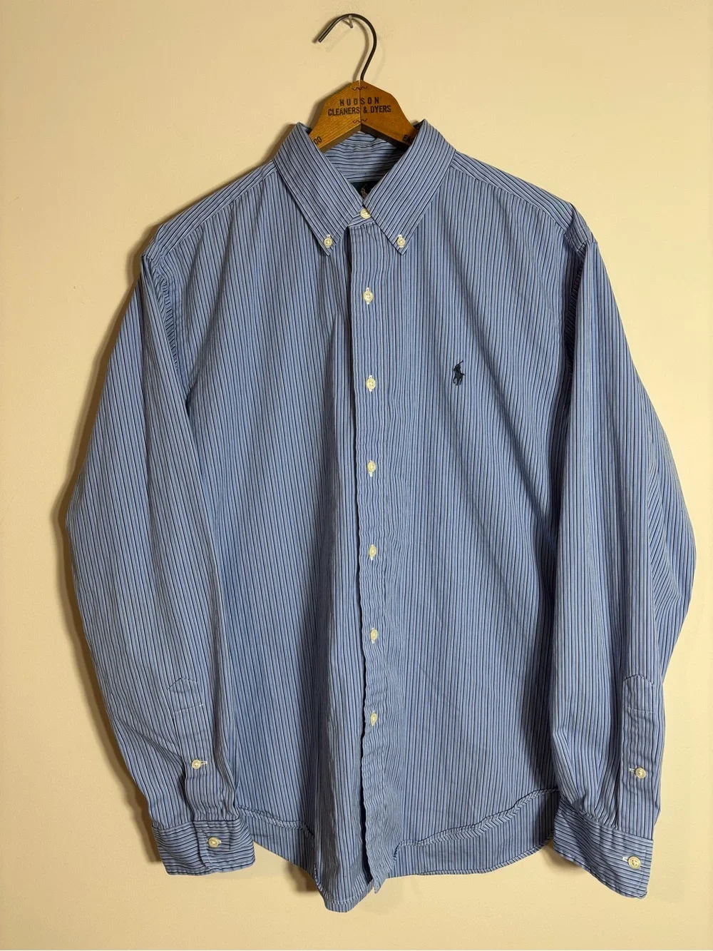 Polo Ralph Lauren Classic Fit Button Down Shirt Stripes Preppy Large